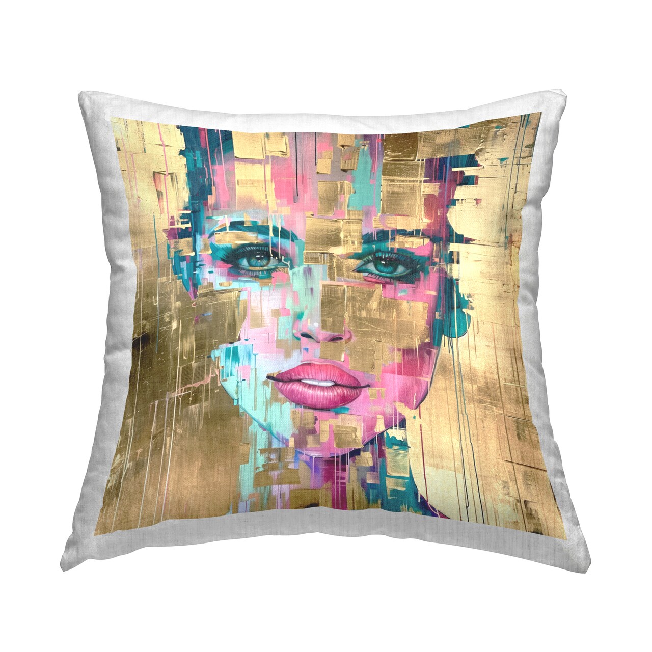 Bold Hued Radiance Decorative Printed Throw Pillow Design by Svetlana Aleynikova, 18 x 7 x 18